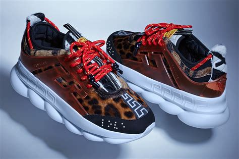 red versace chain reaction sneakers|gianni Versace athletic sneakers.